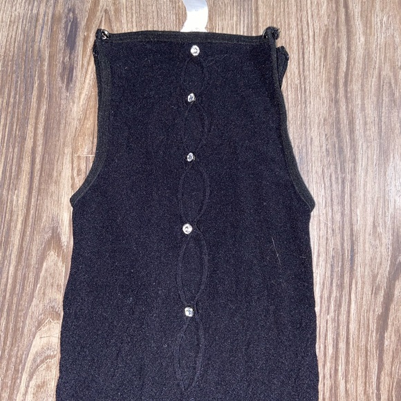 Women’s halter tee black mesh tight jumpsuit ( small one size fits all ) - Picture 3 of 4